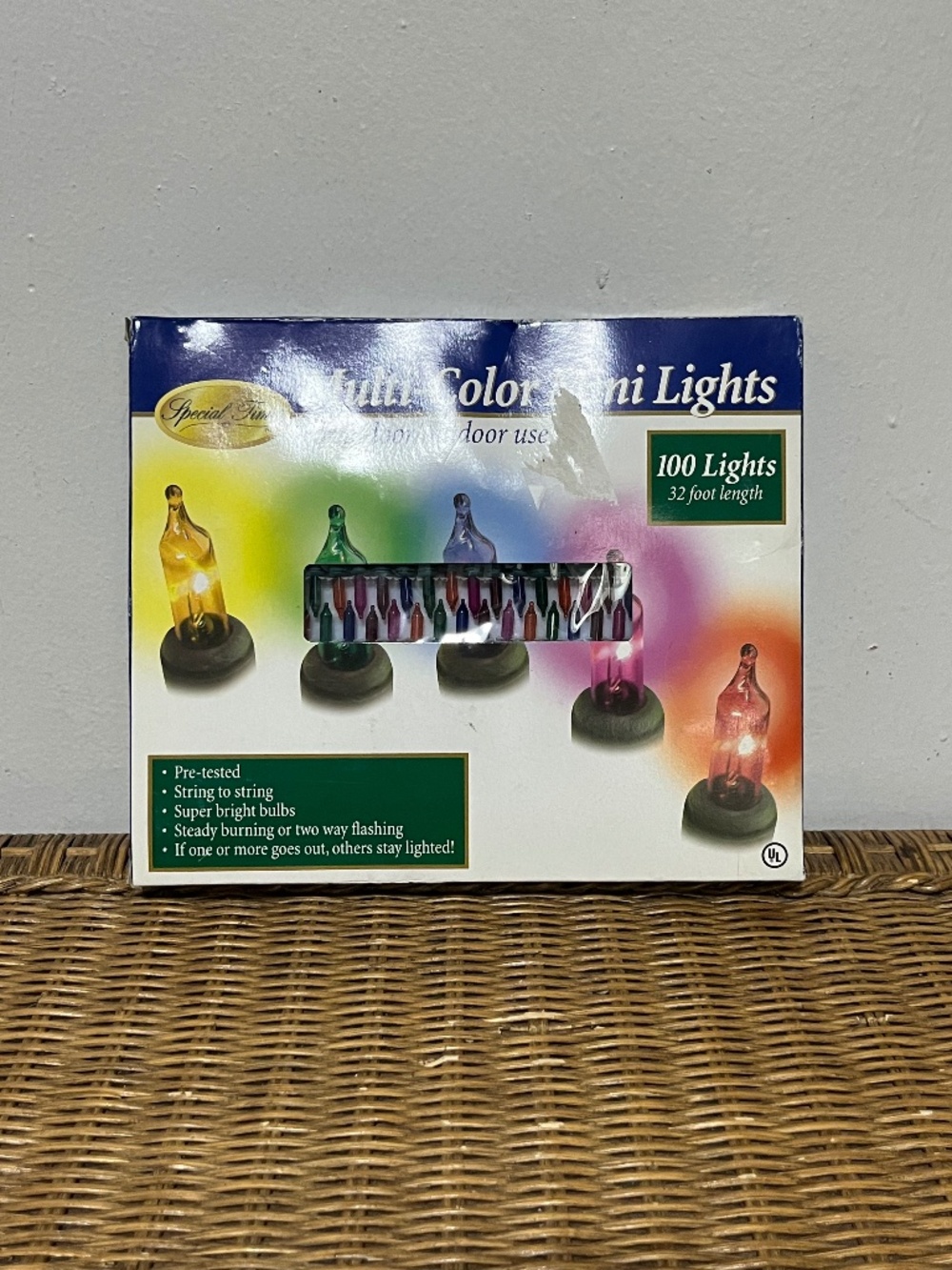 Special Time. Multi-Color Indoor/Outdoor Mini Lights.  100 lights.  32 Ft.